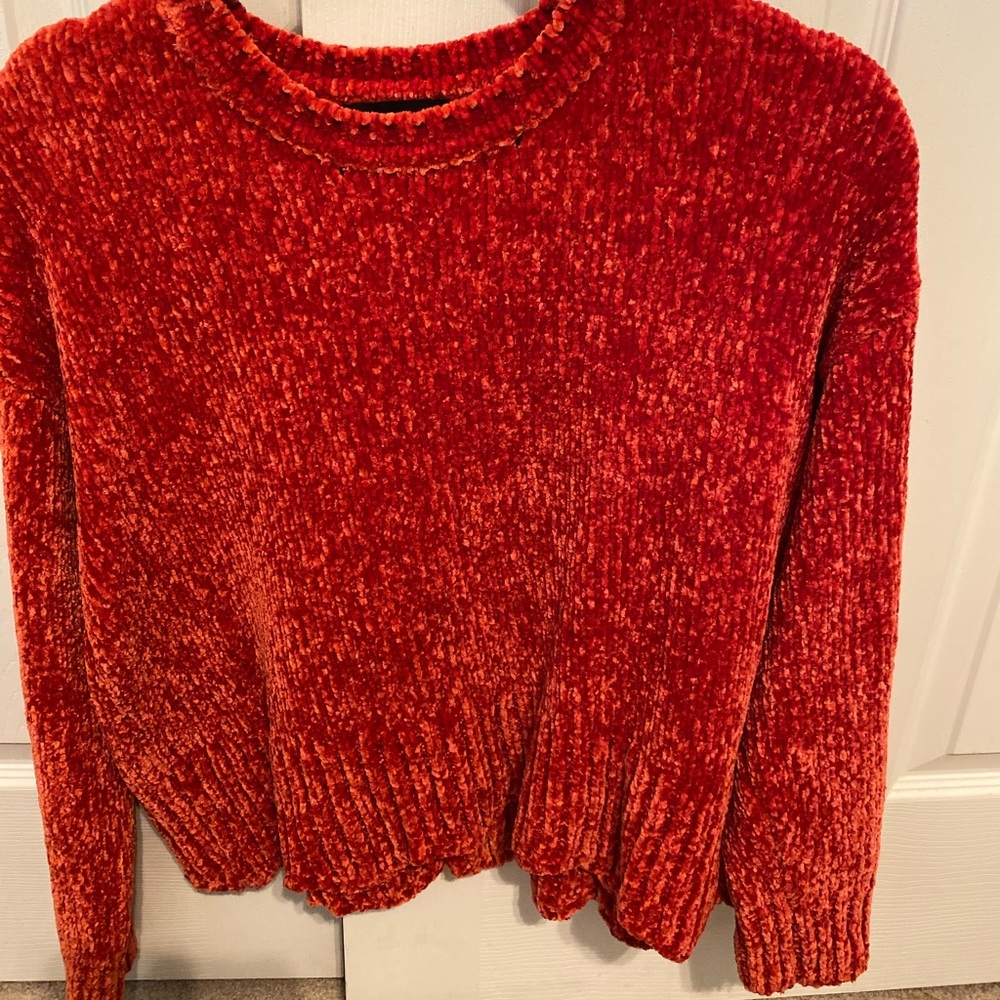 Bright orange/ red sweater